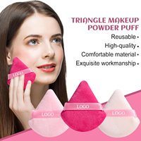 Éponge de maquillage ronde de luxe, écologique, sans latex, pour l'application de poudre libre sur le visage, couleur et logo personnalisés