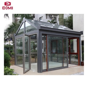 Marca nueva terraza acristalada de aluminio jardín inclinación diseño calor romper de <span class=keywords><strong>Patio</strong></span> de aluminio habitación - Product Image 6