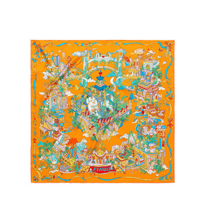 卸売カスタムデジタル印刷スクエアシルクスカーフ100%シルクスカーフプリントロゴ女性用ヘッドサテンスカーフ - Product Image 6