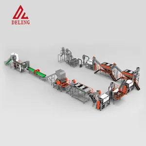 Washing Line Recycling Machine Plant Production Line Plastic Used PE PP Film Pet Bottle Plastic Provided 20 Automatic 500 - 1000