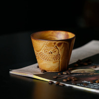 Tasse à latte en grès japonais série Chat et Chien, Mug rétro pour usage domestique destiné aux propriétaires d'animaux