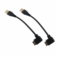 Câble USB 3.0 vers Micro USB à 90 degrés, tressé, 3A, charge rapide, gaine en PVC, compatible ordinateur, caméra, téléphone portable, câble de données OEM/ODM