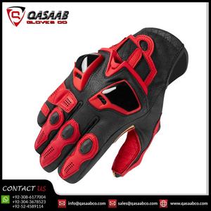 ถุงมือหนังขี่มอเตอร์ไซค์สีดำสำหรับนักปั่นจักรยานมืออาชีพถุงมือป้องกันแบบปรับแต่งได้สำหรับฤดูหนาวและฤดูร้อน - Product Image 3