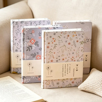 Cuaderno Ecológico de Tapa Dura con Diseño Floral Personalizado, Papelería de Escritura con Dibujos Animados Bonitos de Moda Coreana, Promoción TWINS WIN, Muestra Gratis