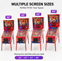 Machine de flipper virtuelle personnalisée de haute qualité, prête à être expédiée, jeu d'arcade avec garantie d'un an, prise en charge de la langue anglaise