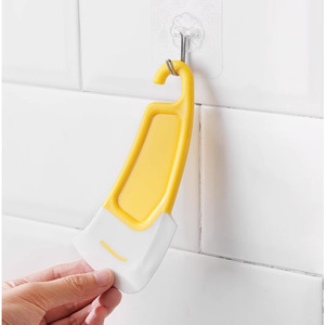 Silicone scraper for cleaning the bottom of pots and pans, heat-resistant, soft-tipped scraper for cleaning stains on pots, - Product Image 2