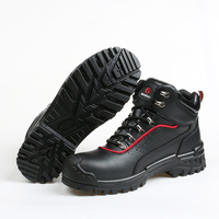 Chaussures de sécurité professionnelles en cuir respirant, légères, flexibles, à embout composite, idéales pour l'ingénierie et la protection au travail