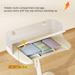 Tenwin 2807 Juego <span class=keywords><strong>de</strong></span> Mesa y Silla <span class=keywords><strong>de</strong></span> <span class=keywords><strong>Estudio</strong></span> para Niños, <span class=keywords><strong>de</strong></span> Plástico, Integrado, con Ruedas <span class=keywords><strong>de</strong></span> Bloqueo Automático por Gravedad, Altura Ajustable - Product Image 6