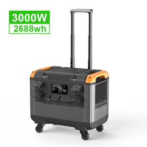Aavcon 3000-watt xách tay có thể gập lại Trạm điện Kit 3 DC đầu ra MPPT pin năng lượng mặt trời bảng điều khiển bên ngoài pin Anh cắm bán buôn - Product Image 1