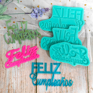 Letras en <span class=keywords><strong>español</strong></span> para decoración de Mousse, molde decorativo de silicona para Fondant, feliz cumpleaños, Chocolate, novedad - Product Image 2