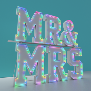 Lettres lumineuses LED géantes en forme de cœur pour enseigne, arche lumineuse de grande taille pour mariage - Product Image 6