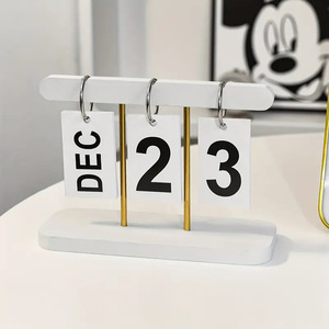 <span class=keywords><strong>Calendrier</strong></span> de table à rabat de style nordique, luxe léger, pour la maison, le salon, l'entrée, le bureau, la décoration du cabinet à <span class=keywords><strong>vin</strong></span> - Product Image 2