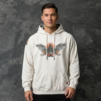 Sweat à capuche Y2K blanc vintage, coupe droite, doublé, avec fermeture éclair, imprimé flamme et motif pique, style motard streetwear, pour l'hiver