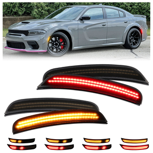4 Pezzi Indicatori di Direzione LED Dinamici Sequenziali TikTok, Luci Laterali Bianche Rosse <span class=keywords><strong>Blu</strong></span> Rosa per Dodge Charger Nuovo - Product Image 2