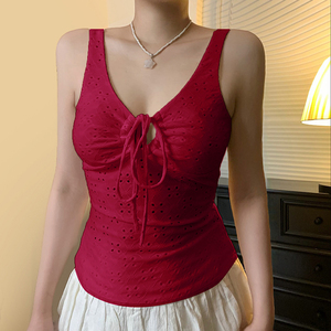 Venta al por mayor de fábrica: Top sexy de mujer con diseño de encaje y aberturas, estilo camisero, para discoteca, fiesta, OEM - Product Image 5