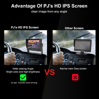 PJAUTO 7 pouces 720P moniteur sans fil caméra de recul de voiture système de moniteur pour bus camion aide à la marche arrière