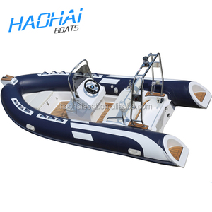 CE Inflatable Sườn Thuyền Sợi Thủy Tinh Hull Với 4 Stroke 60HP Động Cơ Phía Ngoài RIB480 - Product Image 4