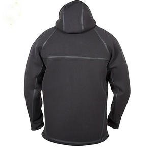 Chaqueta Typhoon para Hombre, Sudadera con Capucha de Neopreno, Interior Forrado de Felpa, Cortavientos, Impermeable, Sudadera Técnica Negra - Product Image 5