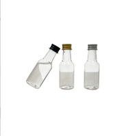Mini bouteille vide en PET de 30 ml, bouteille d'huile d'olive, bouteille de café, sous-bouteille avec bouchon à vis en aluminium
