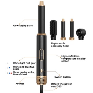 เครื่องม้วนผมอัตโนมัติอเนกประสงค์ 1000W 5 in 1 ไดร์เป่าผมร้อนพร้อมจัดแต่งทรง - Product Image 3