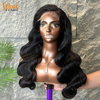 Pelucas de Cabello Humano con Ondas Suaves, Línea de Cabello Pre-Arrancada, Encaje Frontal Transparente HD 5x5, Sin Pegamento, con Cordón Ajustable para Mujer - ¡Venta Caliente!