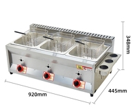 Nouvelle friteuse à gaz industrielle de comptoir pour usage commercial, friteuse à beignets/frites/gâteaux