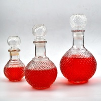 Bouteille En Verre Écologique De Luxe Personnalisé Premium Vide Bouteille En Verre Décanteur Whisky Bouteille De Vin Liqueur 250ml 500ml 750ml