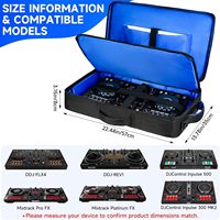 Étui de contrôleur DJ multifonctionnel personnalisé compatible avec Pioneer, sac à dos DJ léger et rembourré pour Numark Mixtrack
