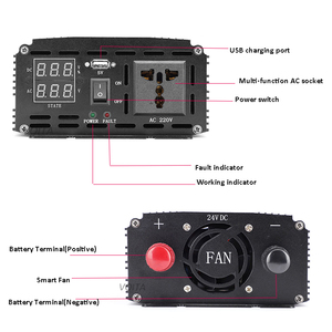 VOITA Onduleur à Onde Sinusoïdale Modifiée Monophasé de Haute Qualité 12V 24V CC vers 110V 220V CA <span class=keywords><strong>3kVA</strong></span> 3000W avec Fonction UPS - Product Image 3