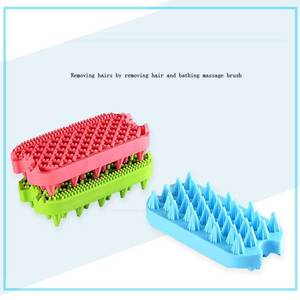 Evcil hayvan Tedarikçisi Silikon Anti-skid Kedi Bakım Duş Aracı Kauçuk Fırça Banyo evcil hayvan fırçası - Product Image 5