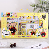 Set de Papelería Personalizado DaKings con Lápiz, Borrador y Regla - Diseño de Dibujos Animados Kawaii para Regalo Infantil