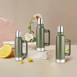 Manufacturer 1/1.2/1.5/2 Liter 304 Classic Camping Mate Adventure Insulated Stainless Steel Vacuum Flask Thermos Bottle