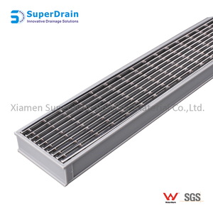 Nhà Cung Cấp Trung Quốc SS304 316 Khâu Sàn Chất Thải Nhựa Cống Grate Tuyến Tính Thoát Nước Với Watermark - Product Image 3