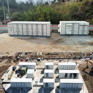 Boa qualidade Grid Energy Storage Air-cooling 40 container ESS Bateria De Lítio Grande Escala Gabinete Solar Power Station