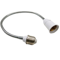 Support de lampe à ampoule LED Adaptateur d'extension flexible Douille d'extension E27 à E27 Adaptateur Convertisseur Support de base mural Vis