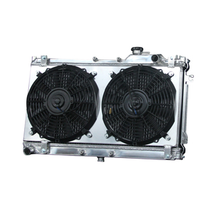 Radiador <span class=keywords><strong>de</strong></span> aluminio con ventilador <span class=keywords><strong>de</strong></span> cubierta para tanque <span class=keywords><strong>de</strong></span> agua Mazda <span class=keywords><strong>Mia</strong></span> 1989 1.6L I4 1997- - Product Image 2