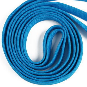 Cordones planos de poliéster de color blanco con cinta plana criptográfica gruesa de 9mm para pantalones y gorras Cordones planos versátiles - Product Image 5