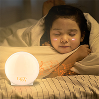Réveil intelligent avec lumière du soleil, bruit blanc, lampe de table à changement de couleur, réveil avec lumière du soleil, lumière de réveil