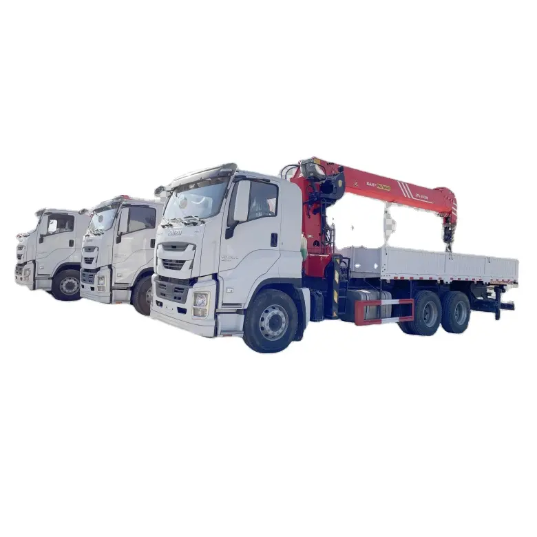 High Quality 6*4 LHD ISUZU chassis mounted Sa ny crane truck 16000kgs Mobile Crane Truck Palfinger Crane Truck