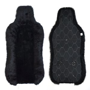 Housses de siège auto en laine moelleuse, décoration intérieure de voiture de luxe, fourrure animale, peau de mouton, taille universelle - Product Image 2