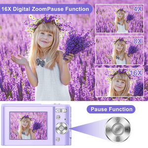 กล้องดิจิตอลขนาดกะทัดรัด SONIDA Factory แบตเตอรี่แบบชาร์จได้ ความละเอียด Full HD 48 ล้านพิกเซล พร้อมไฟ LED เติมแสง 7.1x-16x และเซ็นเซอร์ CMOS - Product Image 2