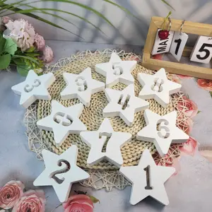 S0014 Silicone mold for digital star ornaments Silicone Mold Heart Wings Small Cement