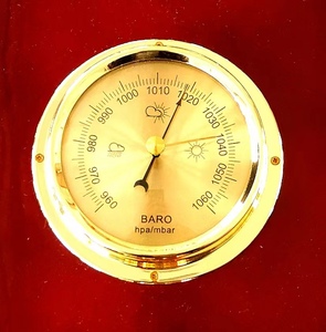 Ambient <strong>Weather</strong> DWS355 <strong>Thermometer</strong> <strong>Barometer</strong> <strong>Hygrometer</strong> with Cherry Wood - Product Image 5