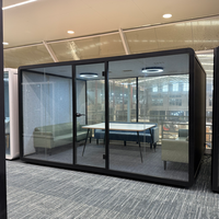 Cabine insonorisée pour interview, innovation moderne, pour entreprise, planning de démarrage, pod de bureau en alliage d'aluminium, conception modulaire, hôtel, hôpital