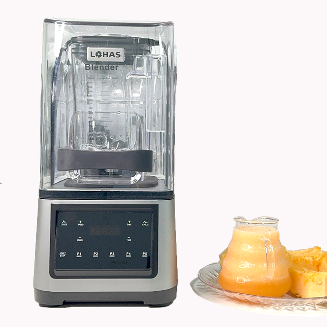 High Speed Heavy Duty Commercial Blender Multifunctional Industrial Kitchen Professional Blender with Sound Cover
