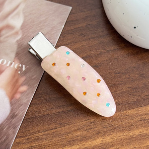 Pince à cheveux simple en acétate pour femme, couleur bonbon, sans couture, style doux, pour l'arrière de la tête - Product Image 4