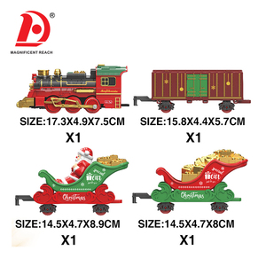 HUADA Navidad Música Aerosol Tren Eléctrico Pista Coche Juguete Niño Traje Simulación de Alta Velocidad Ferrocarril Niños Retro Tren de Vapor Juguetes - Product Image 5