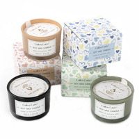 Ensemble de bougies parfumées en gros Coffret cadeau de bougies de luxe Bougies en cire de soja aromatiques Fête des mères