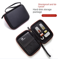 Tas hard drive ponsel 2.5 inci kustom kotak penyimpanan aksesori portabel kabel data headphone tas casing hard disk EVA