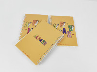 Cuaderno espiral sublimación negocio escuela personalizado en blanco personalizado venta directa de fábrica